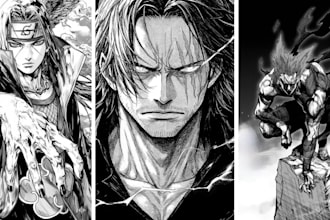draw anime manga comic book ilustration webtoon cover art and manga comic artist