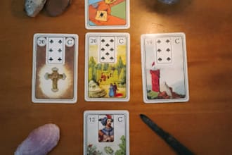 provide a traditional lenormand card reading