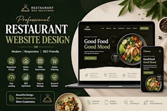 design a world class restaurant website with premium UI UX