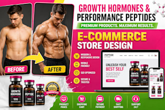 build a woocommerce store for growth hormone and performance peptides
