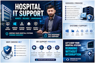 provide remote IT support for hospitals, clinics, hmis and networks