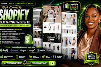 build clothing website, shopify streetwear website, y2k store, fashion store