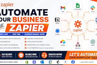 do ai automation using n8n, zapier automation, zapier integration, zapier expert
