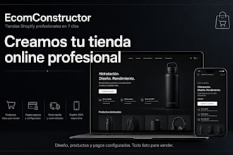 crearé una tienda shopify profesional para tu negocio online