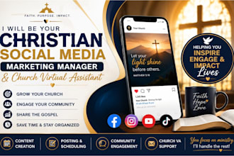 be your christian social media marketing manager, and church virtual assistant