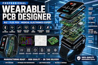 design wearable pcb for health, fitness, ble, iot and medical devices