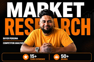 create market research buyer persona and competitor analysis