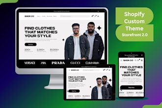 develop a custom shopify website with clean liquid code
