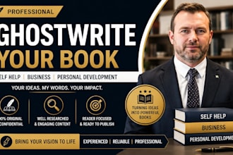 ghostwrite your self help, business, or personal development book