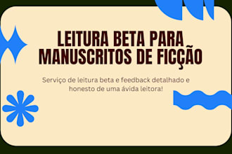leitura beta com feedback honesto e detalhado