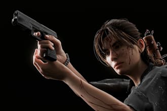 post apocalyptic female survivor,cinematic ai action,iclone,b3d,maxonc4d,fyp,cgi