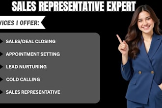 be high ticket sales closer b2b sales rep appointment setting salesperson sdr