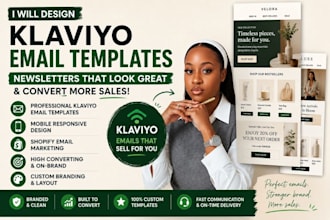 design klaviyo email template newsletter shopify email marketing