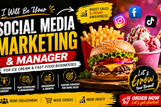 be your ice cream fast food social media marketing manager and ice cream website