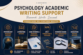 provide evidence based psychology writing support