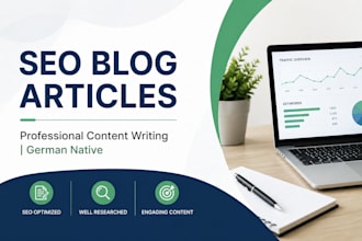 write SEO optimized blog articles and website content