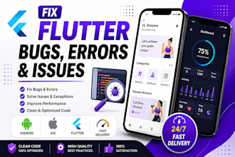 fix flutter bugs, errors and issues