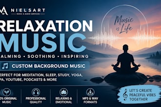 create relaxing background music, meditation sounds, and calming audio tracks