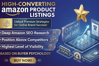 write high converting amazon product listing optimisation and SEO description