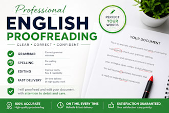 proofread and edit your english documents