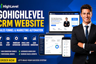 build gohighlevel CRM website sale funnel marketing automation ghl website