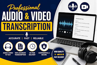transcribe english audio and video accurately