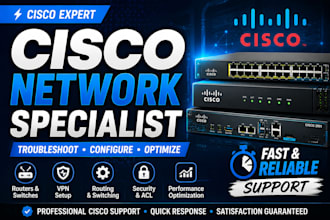 configure your cisco network router switches and firewalls
