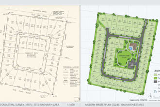 design and redraw land parcel, cadastral, plat, boundary, property survey maps