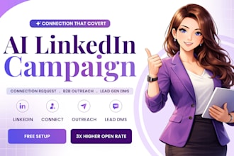 create linkedin b2b outreach campaign, sales campaign, automation, sales agent