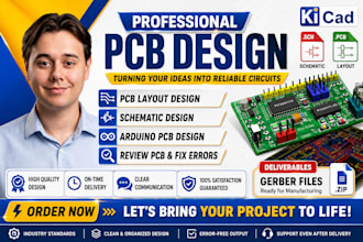 do pcb design, schematic, multilayer pcb layout, iot, esp32, stm32 and arduino
