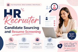 do professional HR recruiting, candidate sourcing, and resume screening