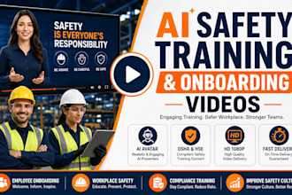 create ai safety training videos for osha hse workplace onboarding