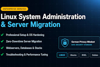 do secure linux server setup, administration and migration