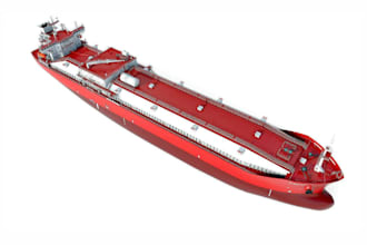 3d ship model cargo ship tanker lng container ship or war ship