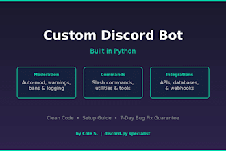 build a custom discord bot in python