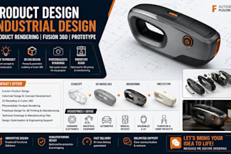 product design, industrial design, product rendering, fusion 360, prototype