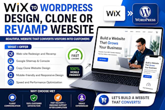 wix website design, clone, edit wix studio, or design wireframe into webflow