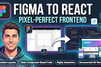 convert figma to react or tailwind css pixel perfect frontend