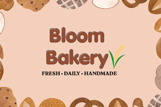 modern bakery logo design