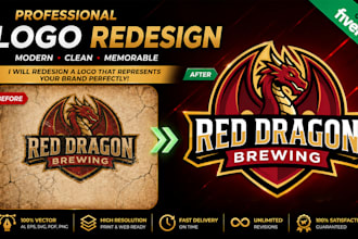 redesign, modernize, or fix your existing logo
