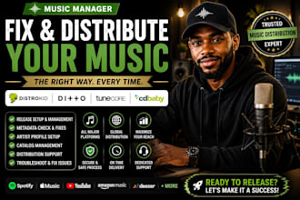 fix and manage your music distribution on distrokid tunecore cd baby ditto