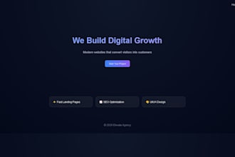 create a professional custom website