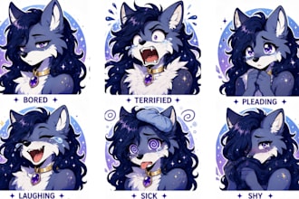 create custom furry stickers, discord emotes, telegram sticker packs and furry