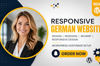 redesign german website wix website hostinger wordpress website godaddy website