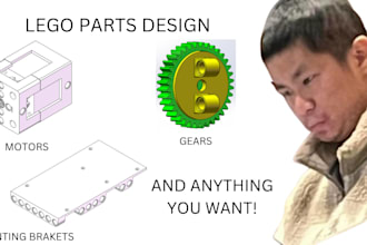design custom lego technic parts
