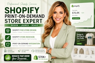 shopify website design, shopify store design, shopify print on demand