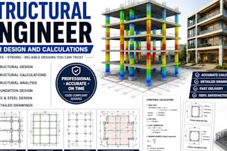 be your structural engineer for design and calculations