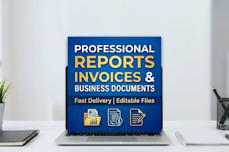 design professional PDF reports, invoices and business documents