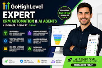 gohighlevel specialist in CRM, automation, and ai