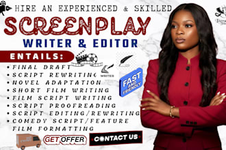 edit convert movie script screenplay TV series screenwriting into final draft